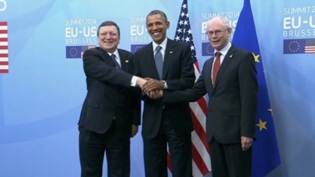 U.S. President Barack Obama meets EU leaders