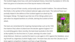 Steuart Hutchinson Blue | The Scottish Rugby Union: Decades of Dedication