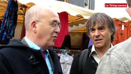 Quimper. Scènes de campagne sur le marché