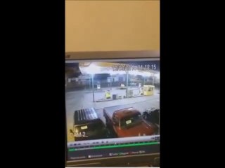 Momento da chegada dos bandidos para Assaltar o Banco do Brasil em Macaúbas.