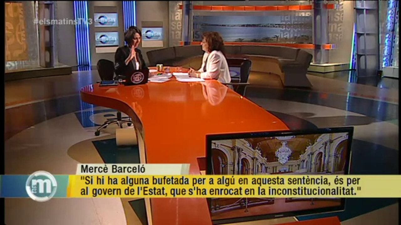 TV3 - Els Matins - Mercè Barceló: "El TC diu clarament en aquesta sentència que els ciutadans de