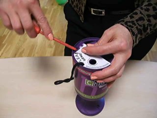 How to open our round handheld collection boxes