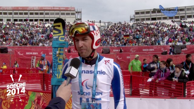 Frédéric François à la Descente, catégorie Homme Assis - bloghandicap.com - La Web TV du Handicap