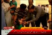 MQM representative Khalid Ahmed inaugurate anti-polio campaign in Landhi Karachi