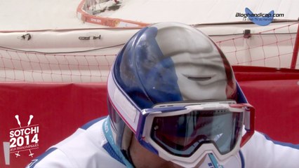 Yohann Taberlet sur son Super G - catégorie hommes assis - www.bloghandicap.com - La Web TV du Handicap