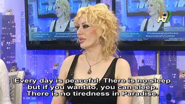 God creates both good and evil in this world; yet in paradise there is peace and tranquility (29.01.2014)