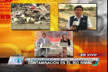 Municipios serían multados por altos índices de contaminación en río Rímac