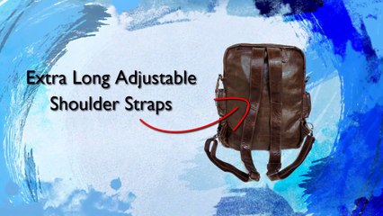 Vintage Chocolate Leather Backpack for men