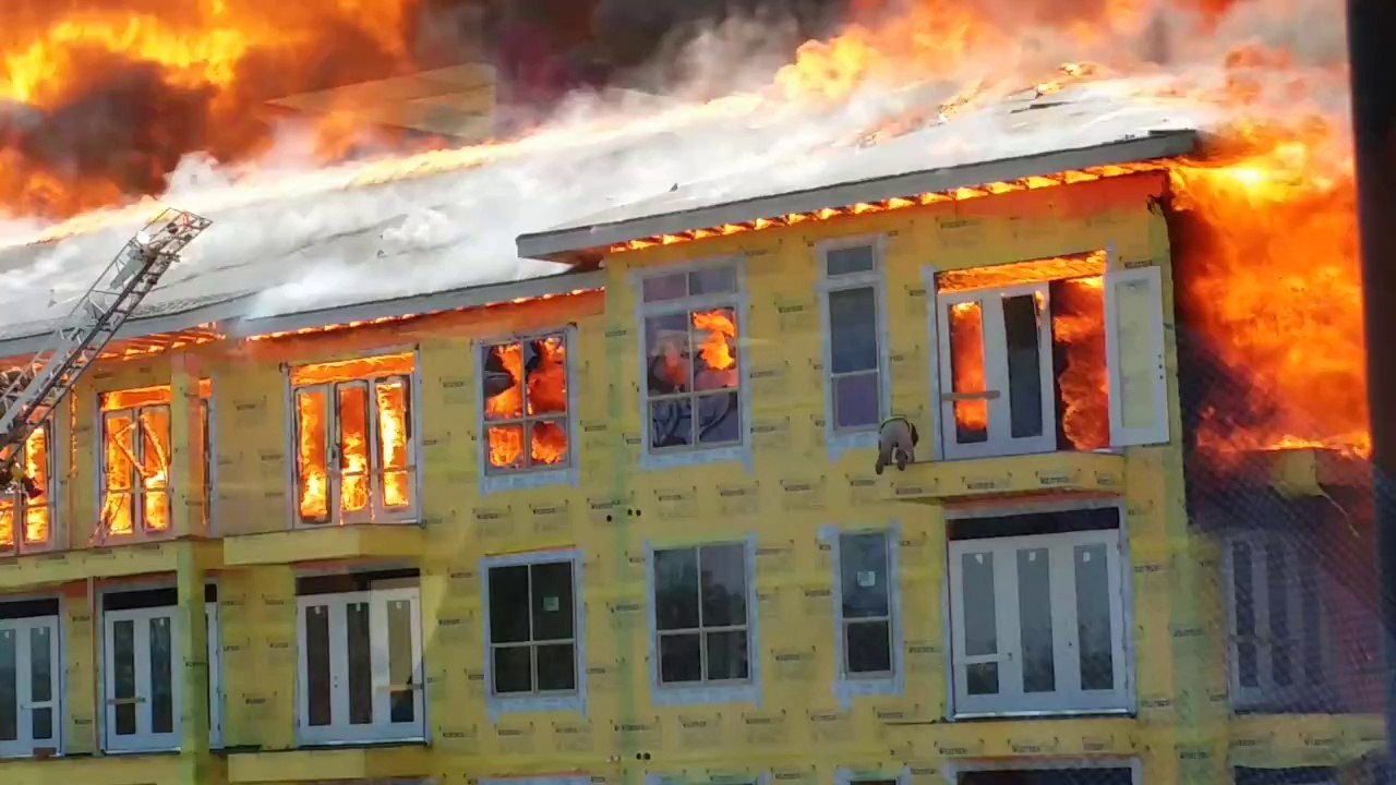 Narrow Escape ManTrapped in Raging Fire