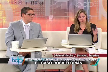 Rosa Florián: Hay un celo político en denuncia de conflicto de intereses (2/2)