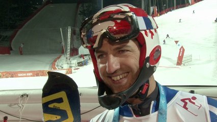 Romain Riboud - 2ème manche du slalom - www.bloghanicap.com - La Web TV du Handicap