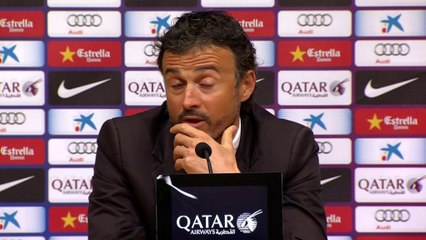 Luis Enrique, sobre la lucha a tres por el título