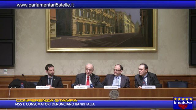 M5S e consumatori contro Bankitalia - conferenza stampa M5S - MoVimento 5 Stelle