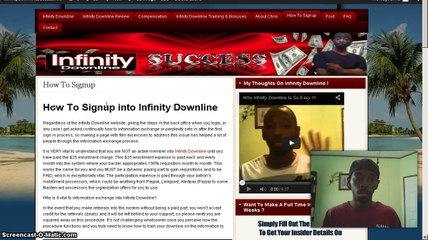 Infinity Downline- What To Expect !!
