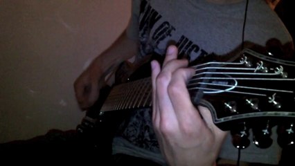 Having fun with my new 8 string guitar