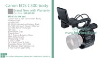 Canon EOS C300 Body Price $10,049.00 New with Warranty