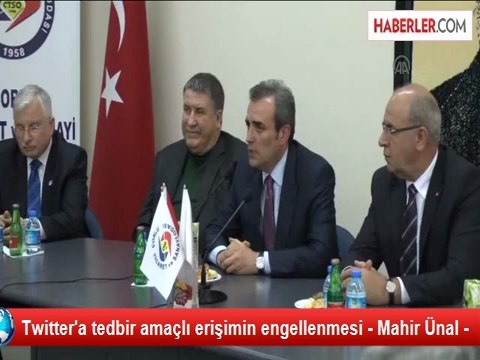 Twitter'a tedbir amaçlı erişimin engellenmesi - Mahir Ünal -