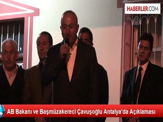 AB Bakanı ve Başmüzakereci Çavuşoğlu Antalya'da Açıklaması