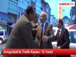 Zonguldak'ta Trafik Kazası: 12 Yaralı