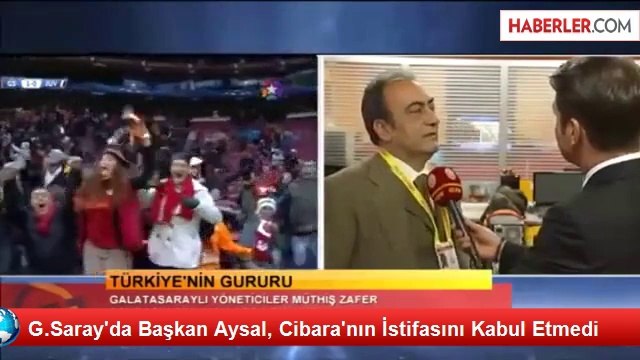 G.Saray'da Başkan Aysal, Cibara'nın İstifasını Kabul Etmedi