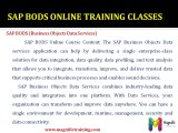 SAP Business Objects Data Services (BODS) %SAP Training!bods module training-spain,uk
