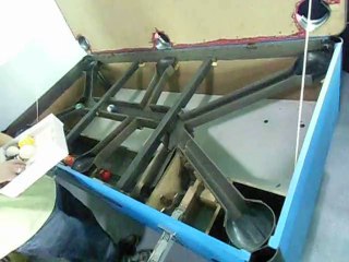 Balls flows track of coin operated pool table