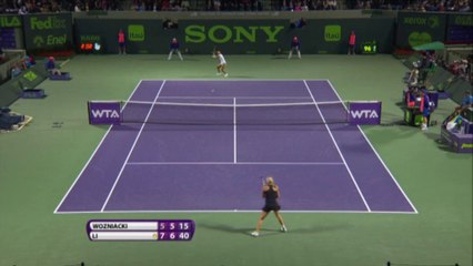 Zacięty pojedynek Li Na z Caroline Woźniacki