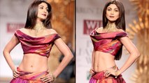 Shilpa Shetty's Sexy Waist At Wills Lifestyle India Fashion Week 2014 – HOT Or NOT ?