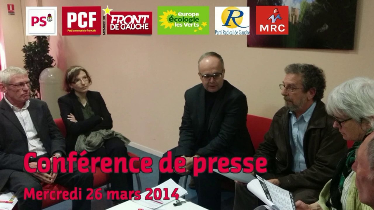 Conférence de presse - Roger Maly, Claude Pruvot, Geneviève Cresson et Frédéric Marchand