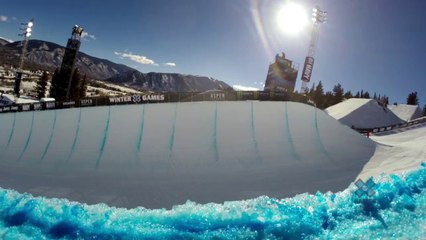 Construction du Halfpipe des X games d'hiver!