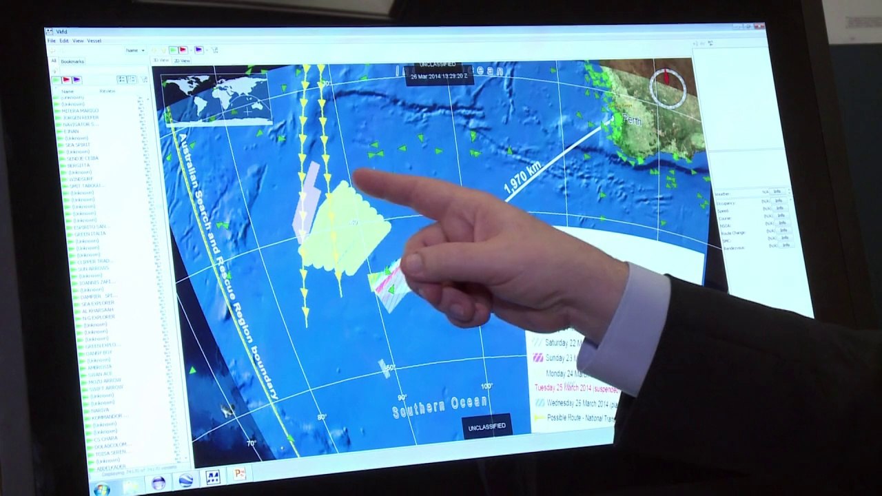 Mathematiker auf der Suche nach Flug MH370