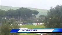 27.3.14- QUI FORMELLO . L'allenamento sotto la pioggia al ritorno dalla sconfitta con il Genoa