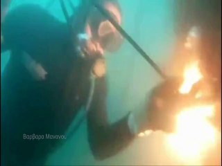 Underwater Cutting  Barbara Managou commercial diver