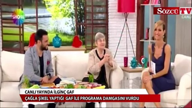 Canlı yayında ilginç gaf