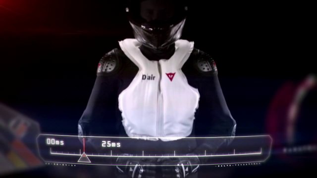 Dainese Motorbike airbag D-air® Street- slow motion bags inflation