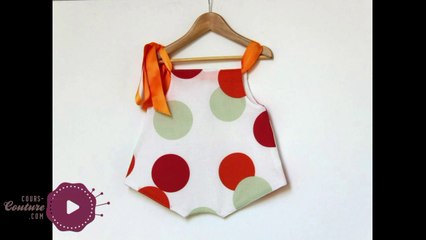 Cours de couture - Apprendre à coudre une salopette pour bébé - Tuto de couture