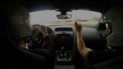 Jaguar F-Type R 2014 - V8 550ch - Essai circuit - Motorland Aragon