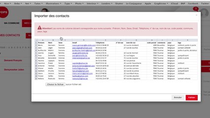 Tutoriel POPS : Mes contacts