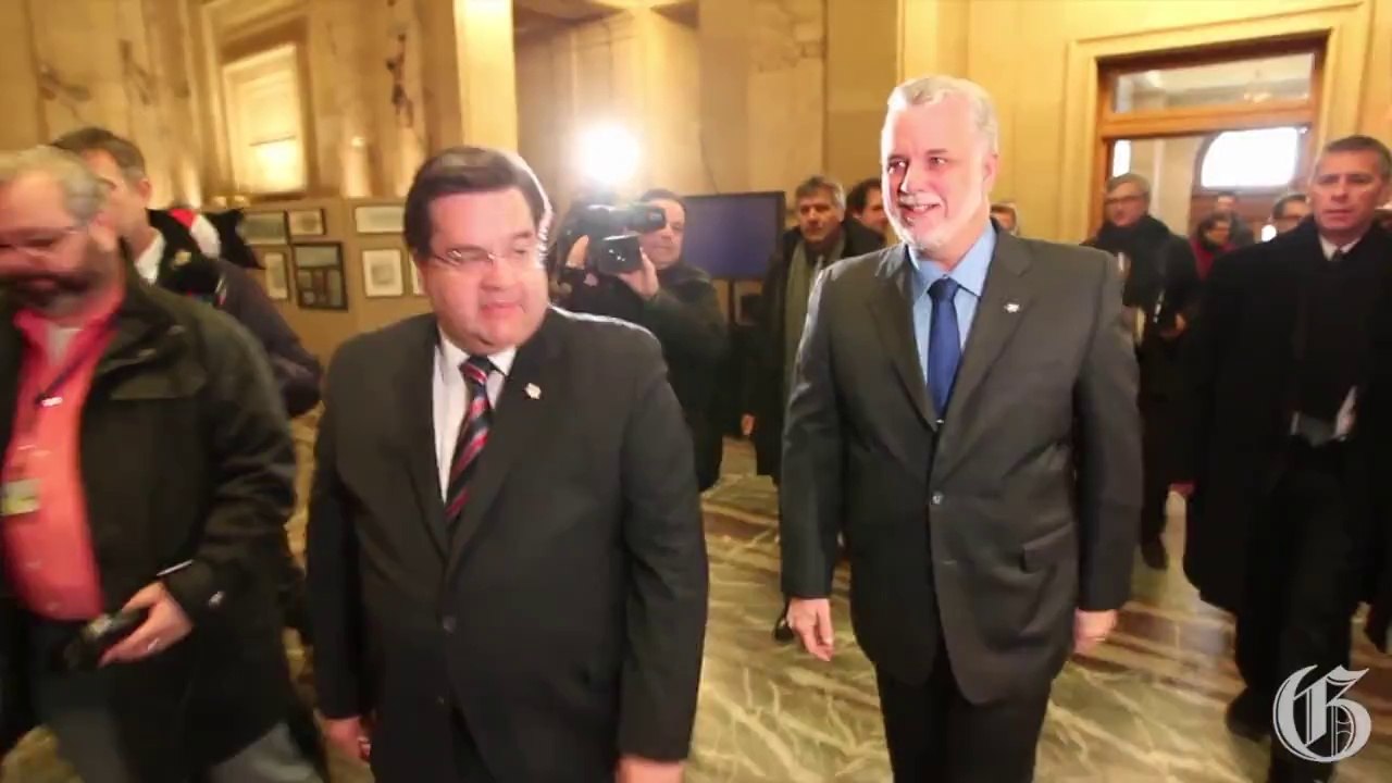 Video: Couillard, Coderre talk Montreal autonomy