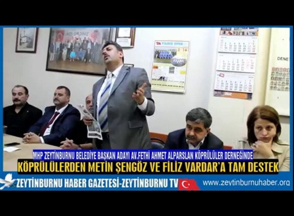 MHP Zeytinburnu Belediye Başkan Adayı Av Fethi Ahmet Alparslan Köprülüler Derneğinde