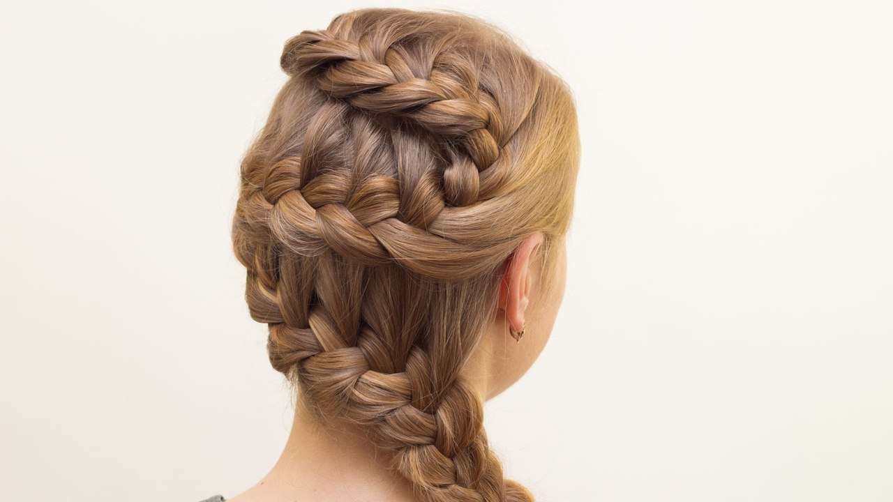 Французская косичка заплетенная змейкой или зигзагом. Zig-Zag Braiding