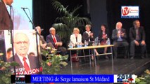 TVBordeaux33 MEETING de serge lamaison St Médard avec soutient Alain rousset