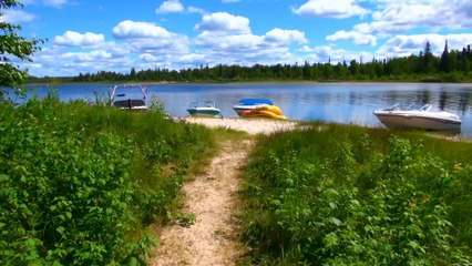 Boats and Camping of Buck Lake in Lakeland.