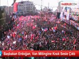 Başbakan Erdoğan, Van Mitingine Kısık Sesle Çıktı