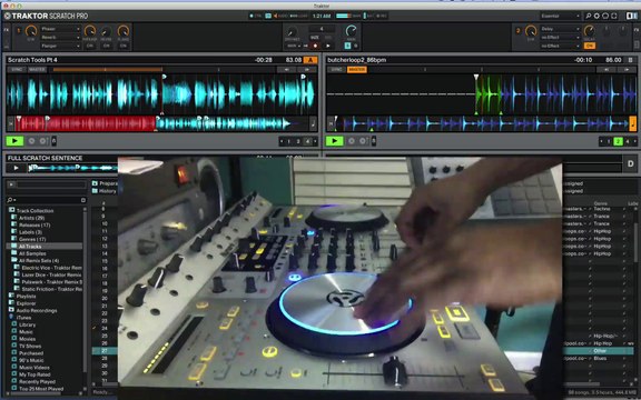 PLAYING AROUMD WITH THE NUMARK 4TRAK TRAKTOR DJ CONTROLLER