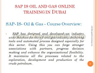 sap is oil and gas online training