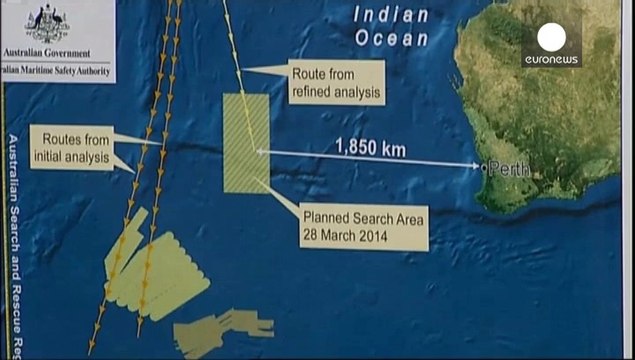 New search area for missing Malaysia Airlines flight MH370