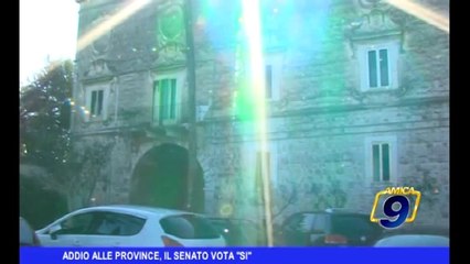 Addio alle Province, il Senato vota "sì"