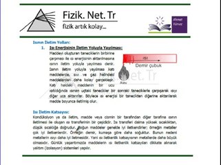 Isı, Sıcaklık Kavramları ve Sıcaklık Ölçme