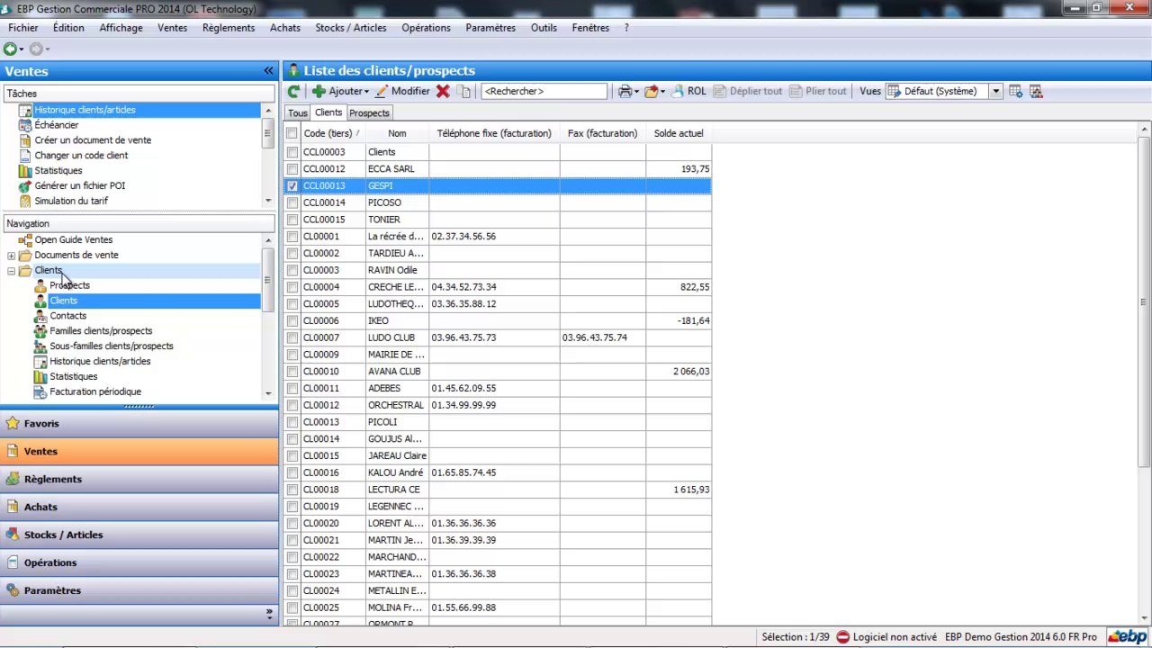 EBP Gestion Commerciale Open Line : Les frais de port